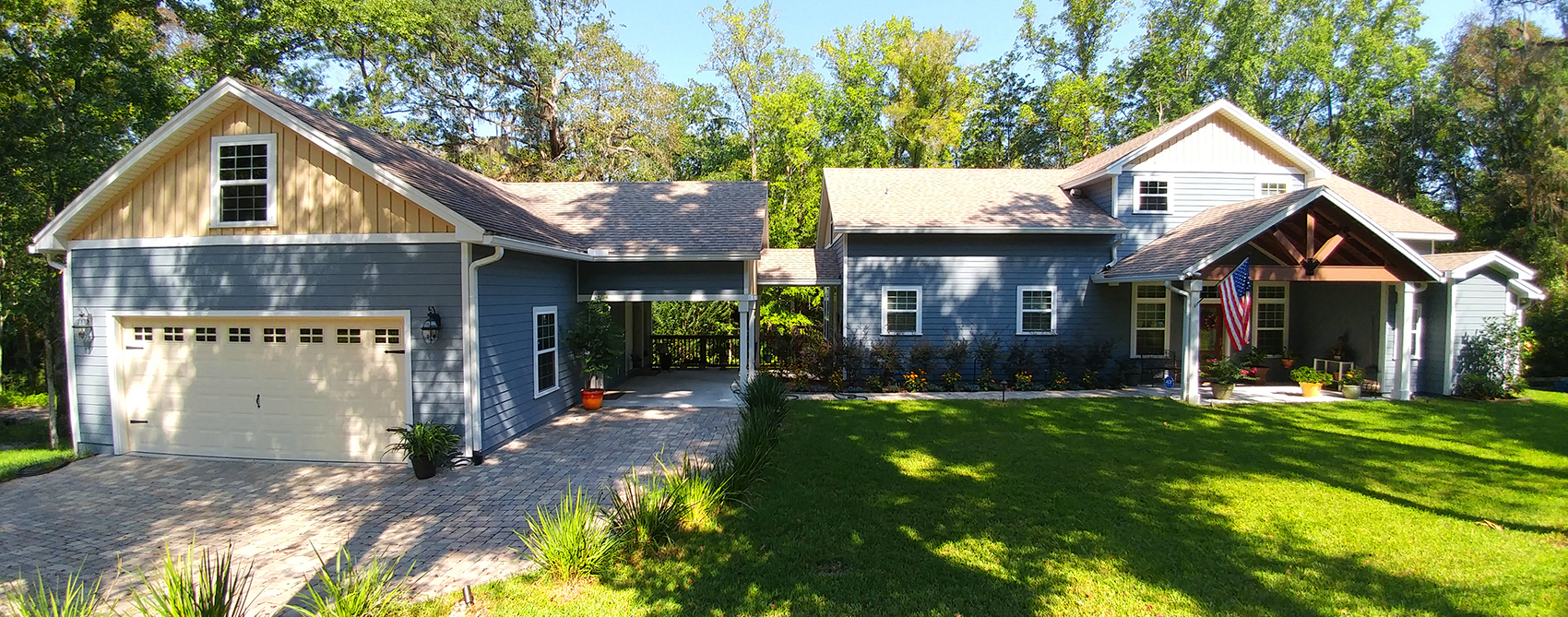 New, residential home in a rural area of Florida typically inspected by Southern Home Inspection Services